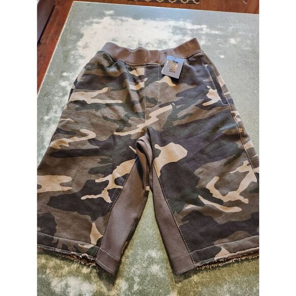 NWT ATM French Lounge shorts Camo Terry sz Small - Picture 2 of 5